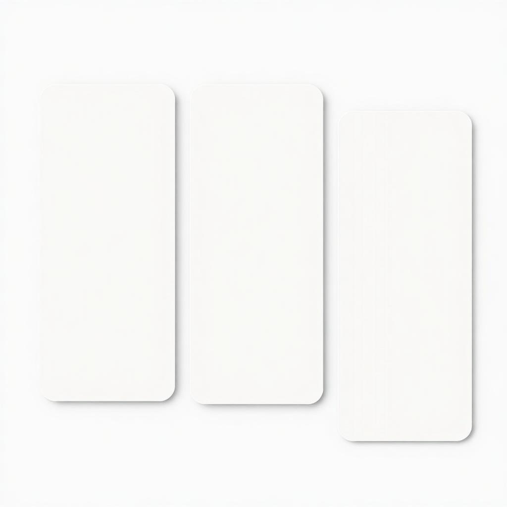 Blank neutral app interface panels